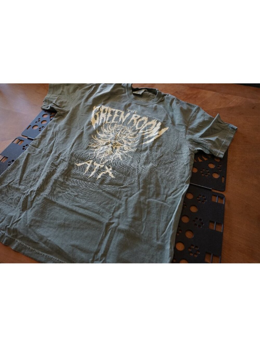 The Green Room ATX Graphic Tee Large Comfort Colors Garment Dyed Austin Texas